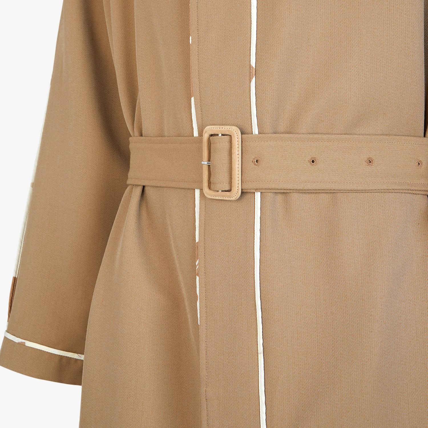 Brown twill overcoat - 3