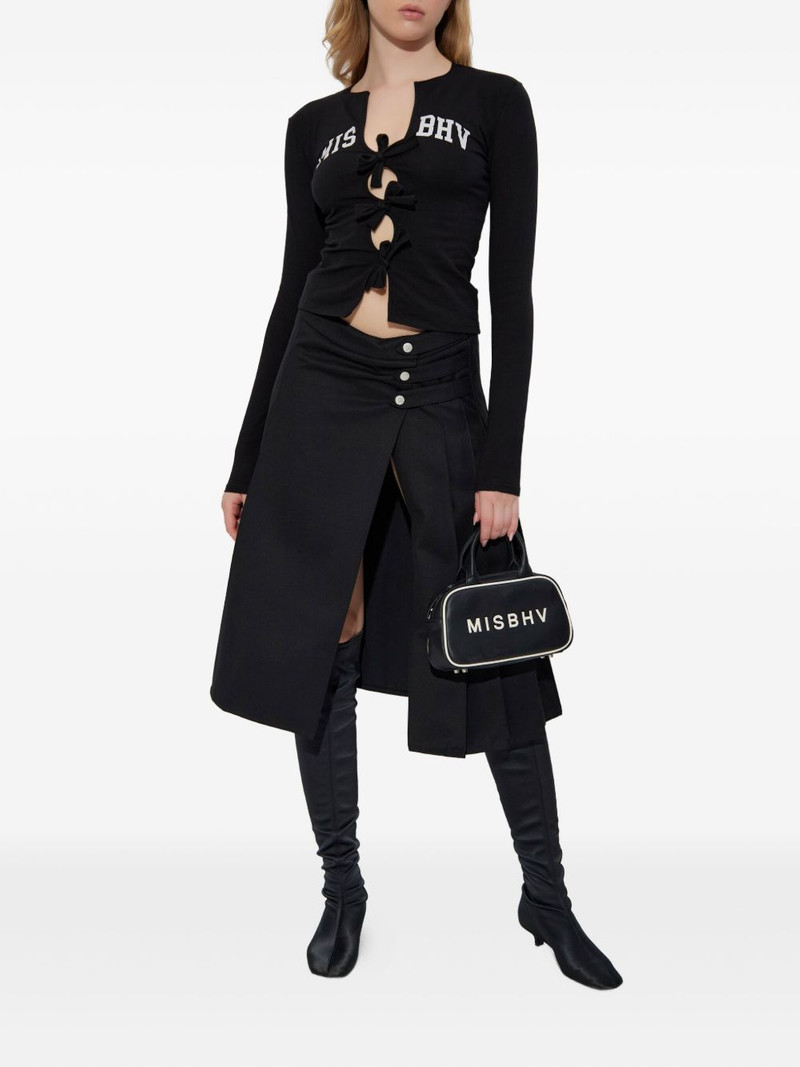 MISBHV buttoned pleated skirt outlook