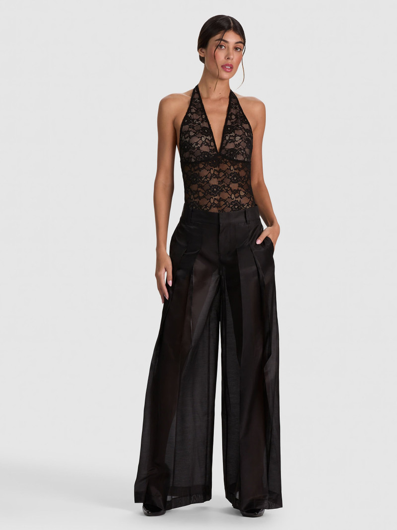 BLAIRE PLEATED SHEER PANT 3