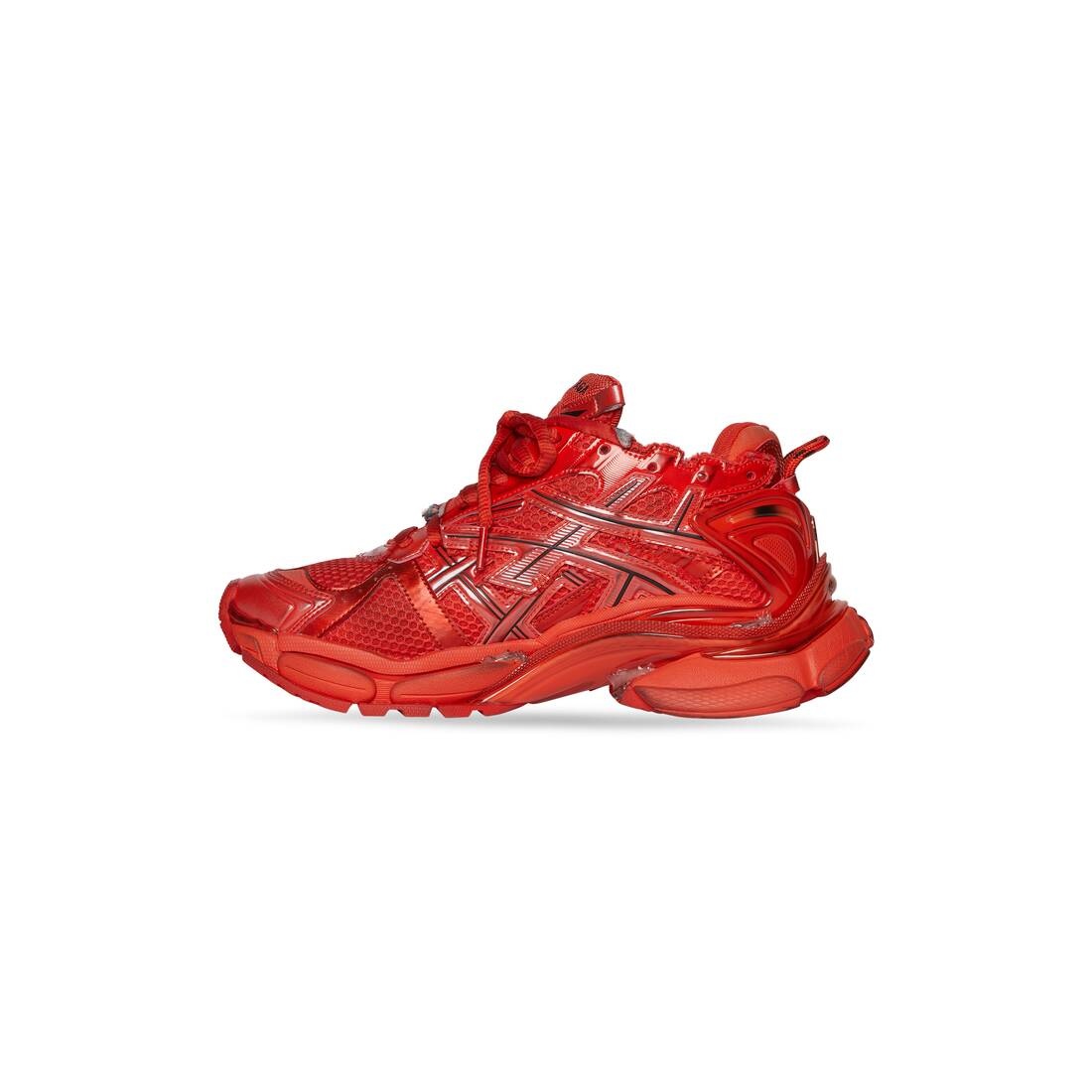 Men's Runner Sneaker in Red - 4