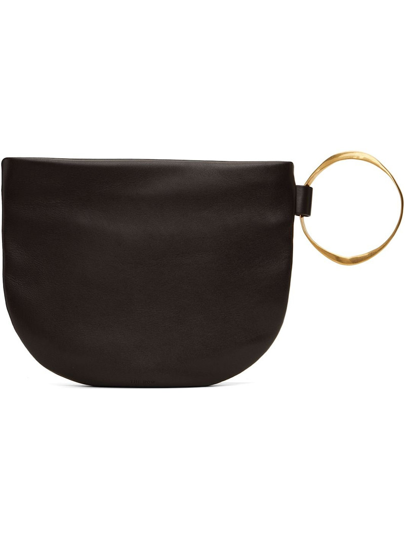 The Row Brown Geo Bracelet Clutch outlook