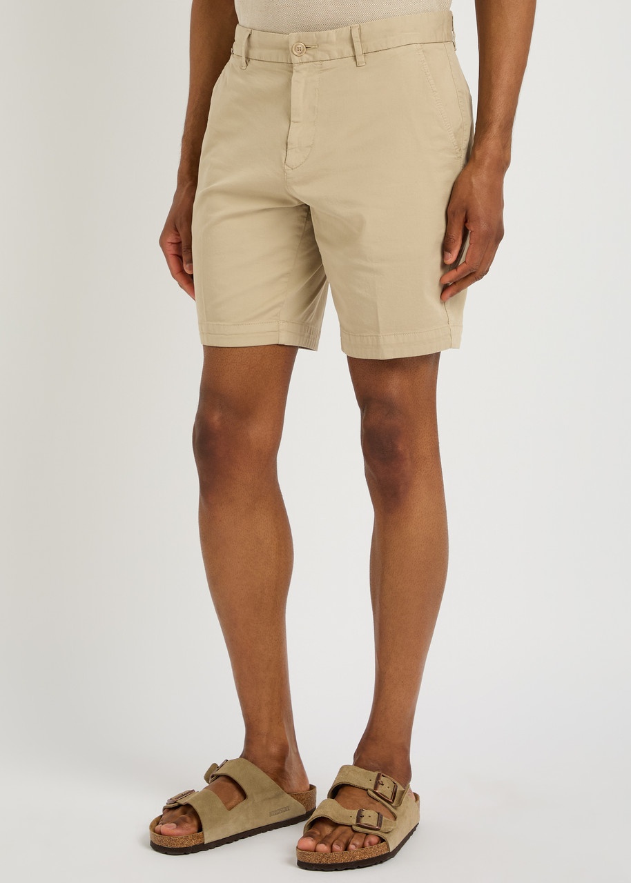 Boss H-slice Stretch-cotton Shorts - 2