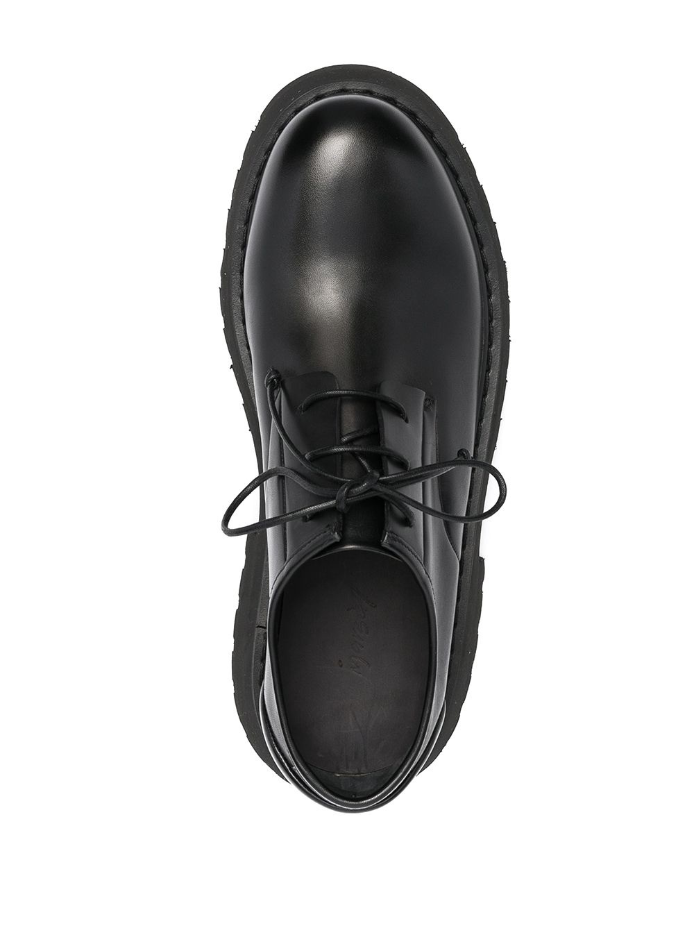 lace-up leather derby shoes - 4