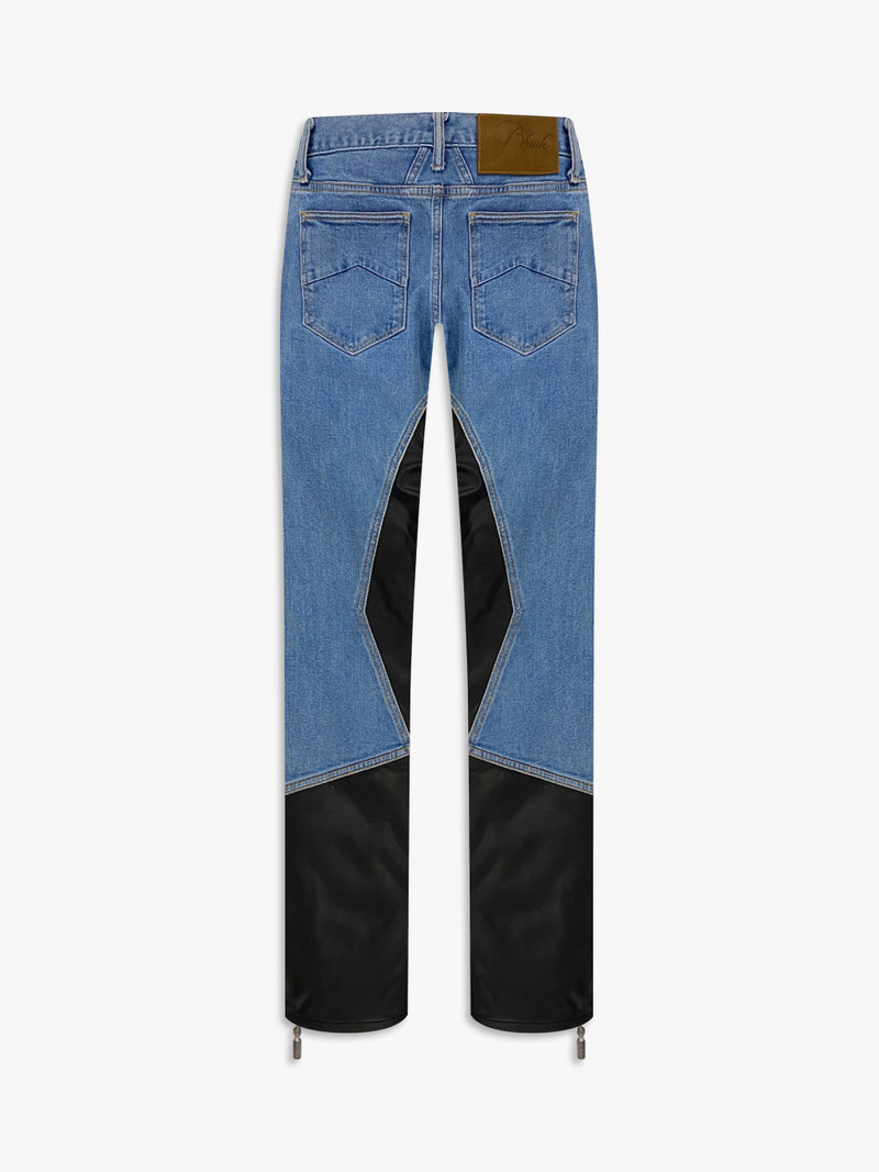 Rhude RHOADSTER LEATHER DENIM outlook