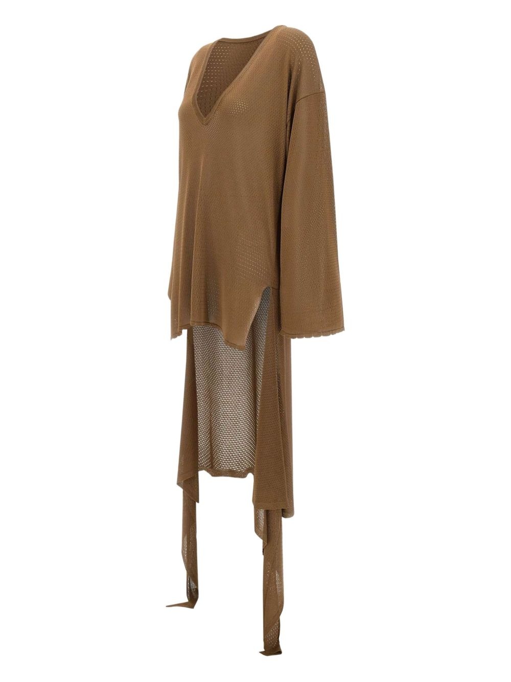 v-neck beach dress - 3