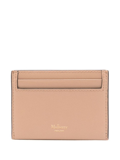 Mulberry logo-stamp leather cardholder outlook