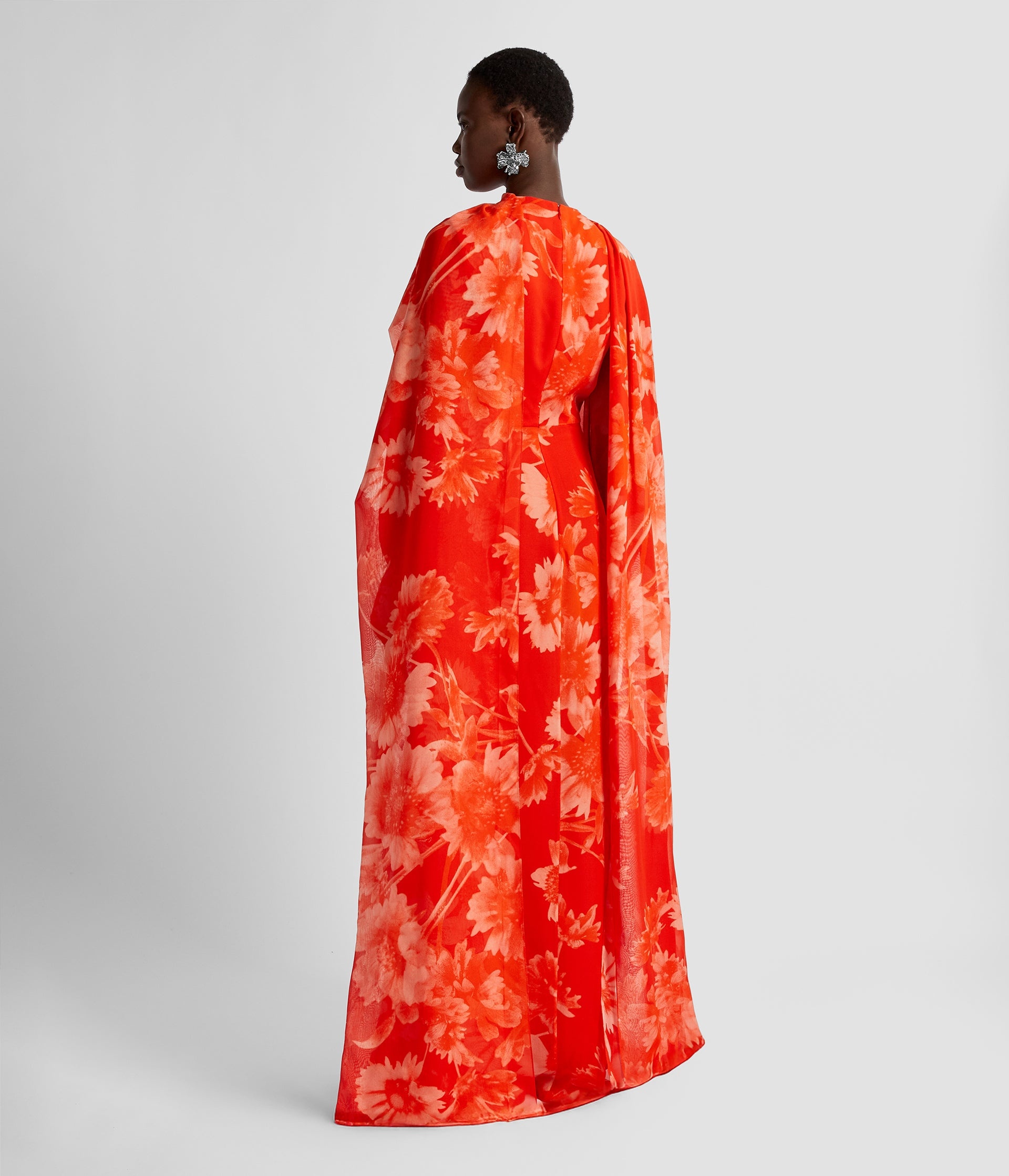 LONG SLEEVE DRAPE GOWN - 3