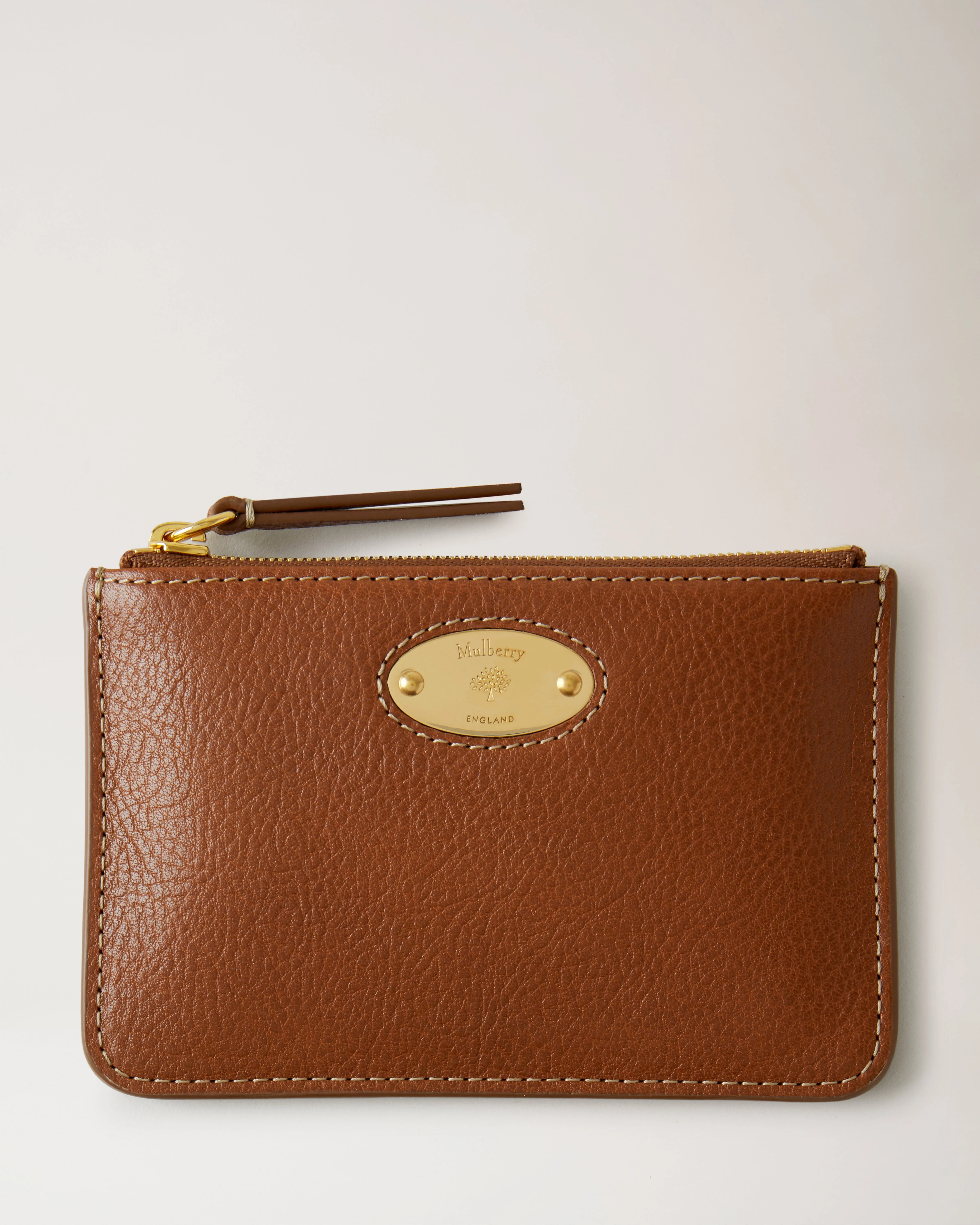 Mulberry Plaque Small Zip Coin Pouch
Oak NVT - 1
