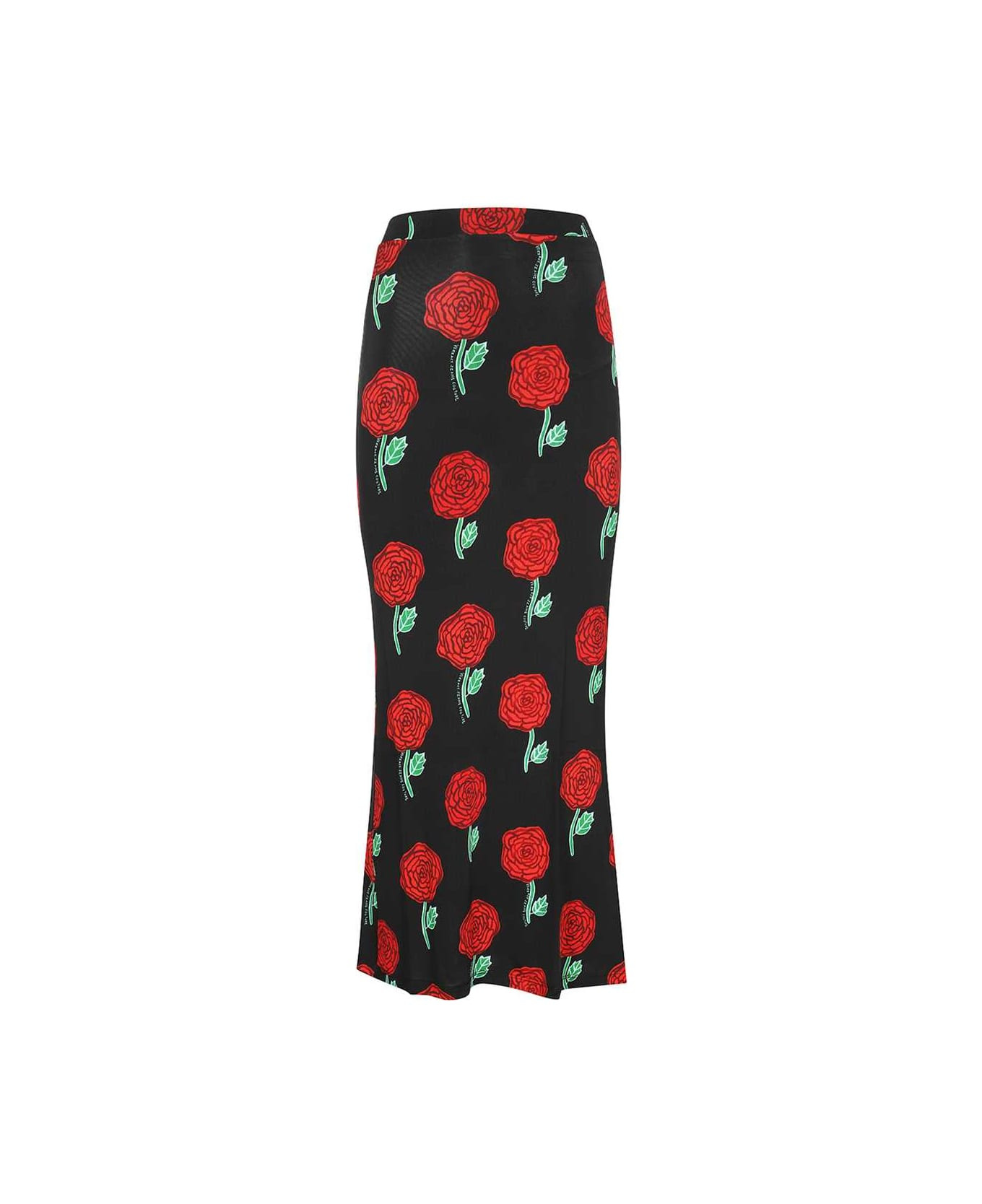 Floral Print Skirt - 1