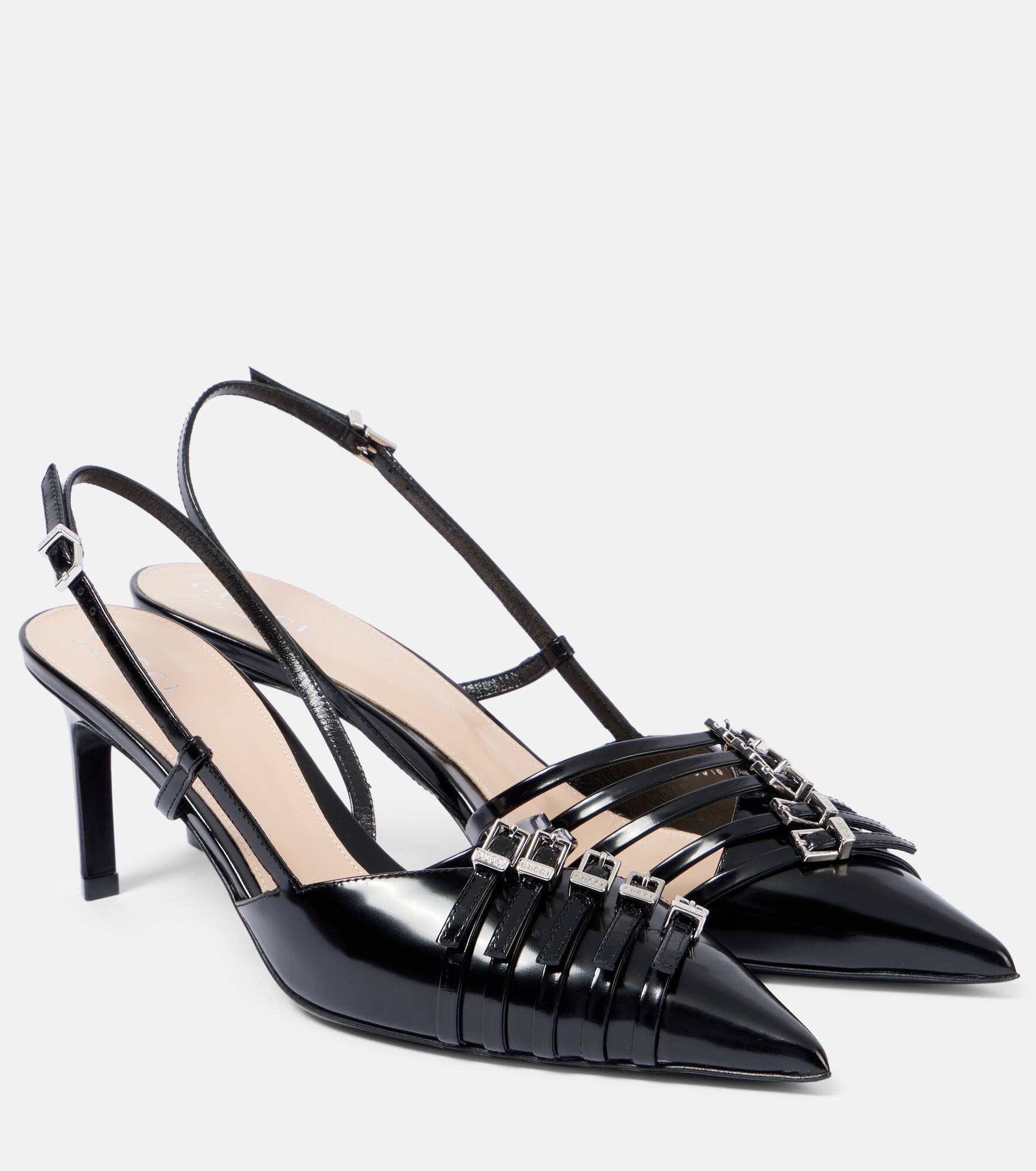 Seraphine patent leather slingback pumps - 1