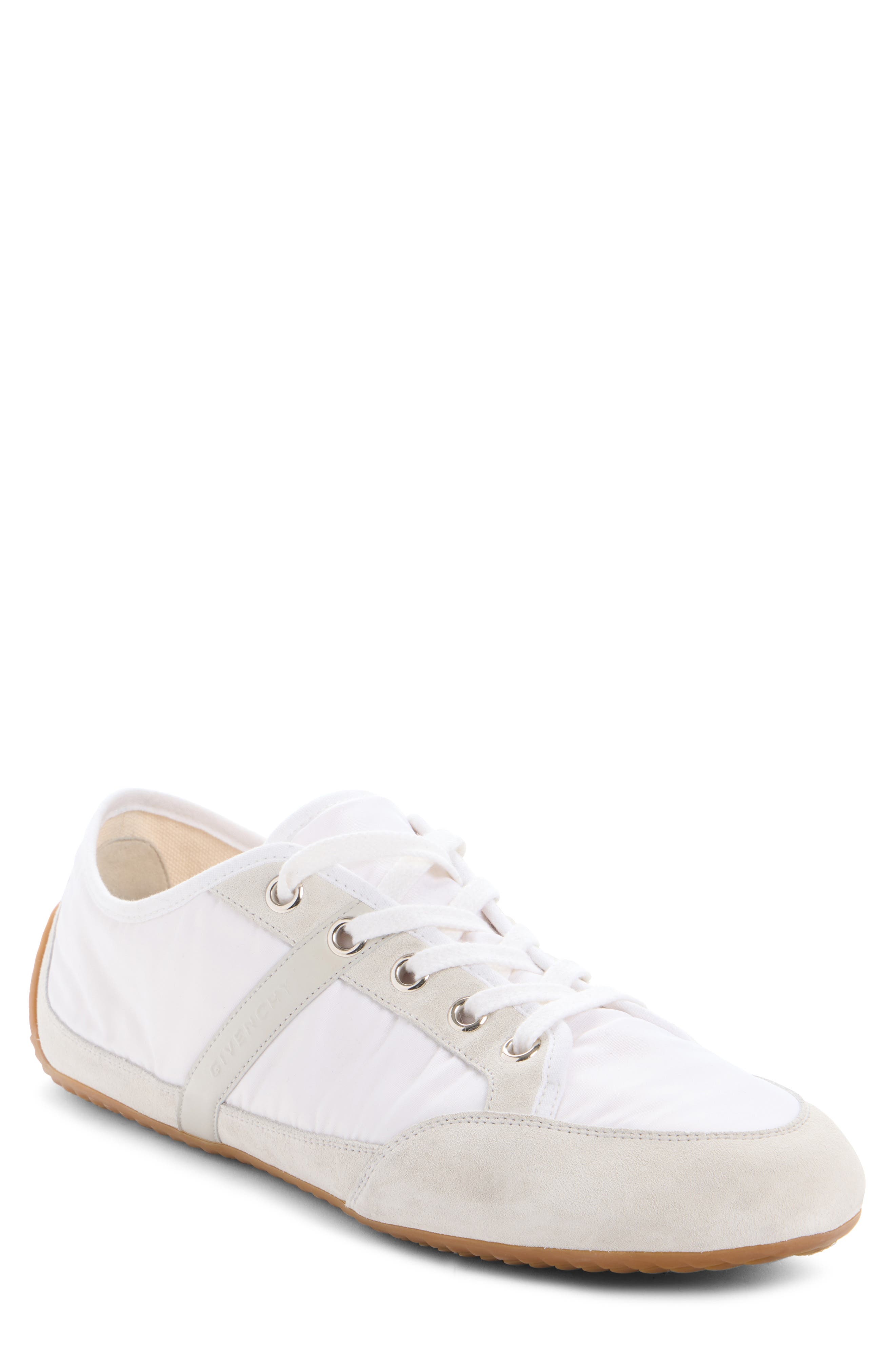 Givenchy Slim Nylon & Suede Racing Sneaker in White Multi at Nordstrom - 1