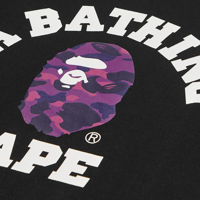 A BATHING APE® A Bathing Ape Color Camo College Tee outlook