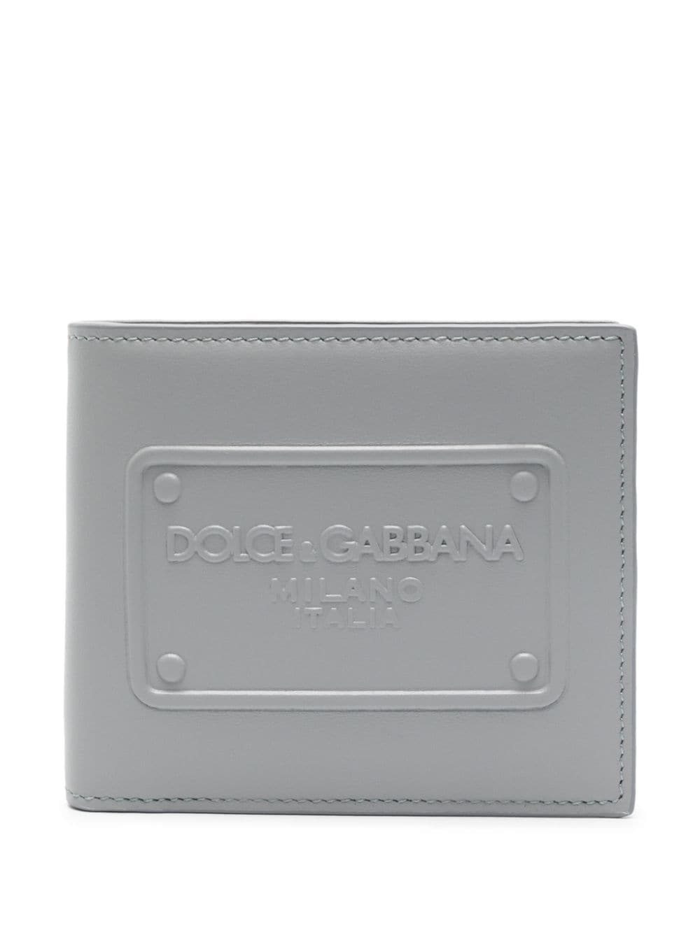 logo-embossed leather wallet - 1
