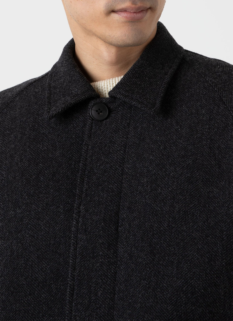 Sunspel x Nigel Cabourn Balmacaan Wool Cashmere Coat 6