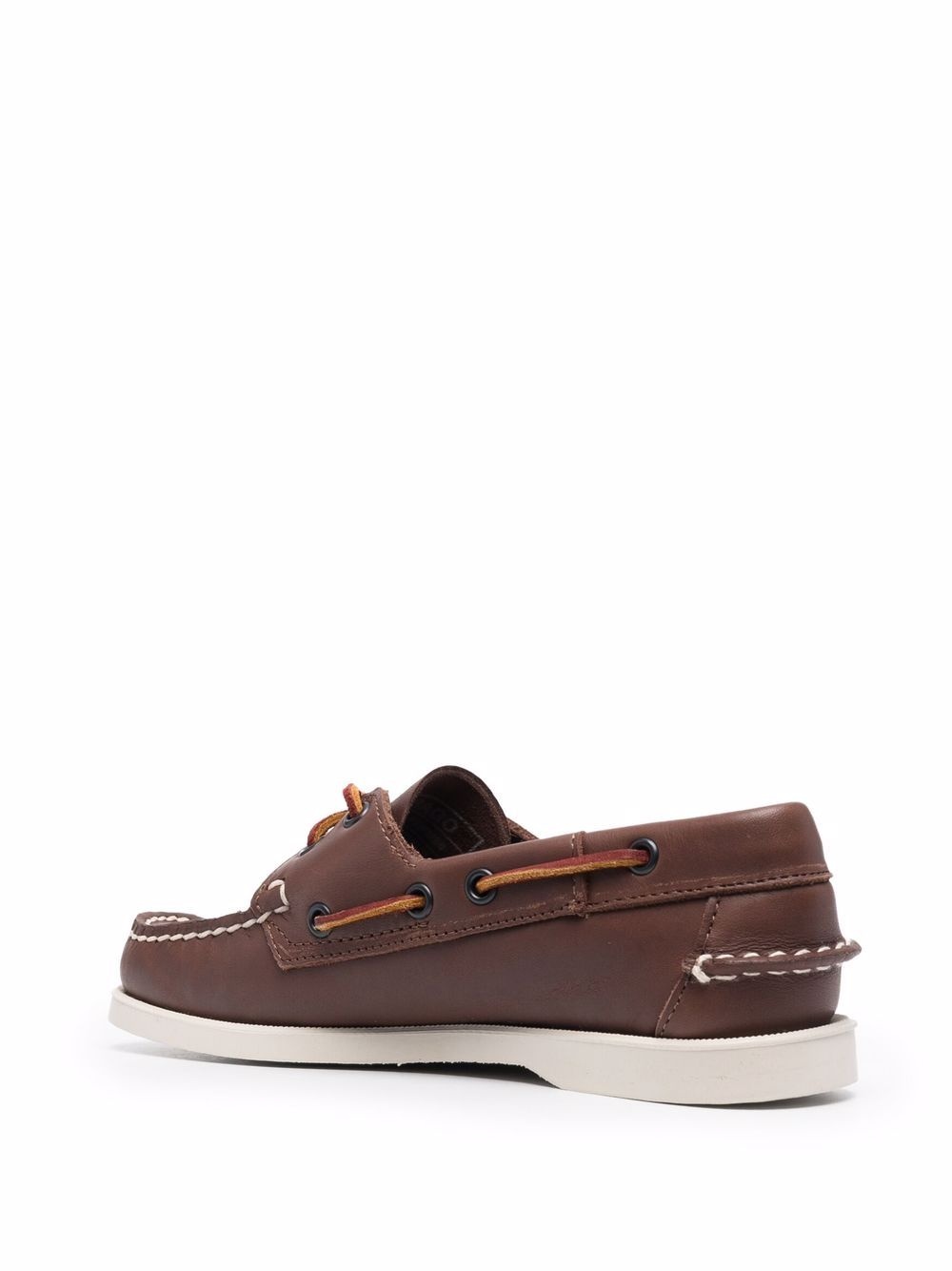 lace-up leather loafers - 3