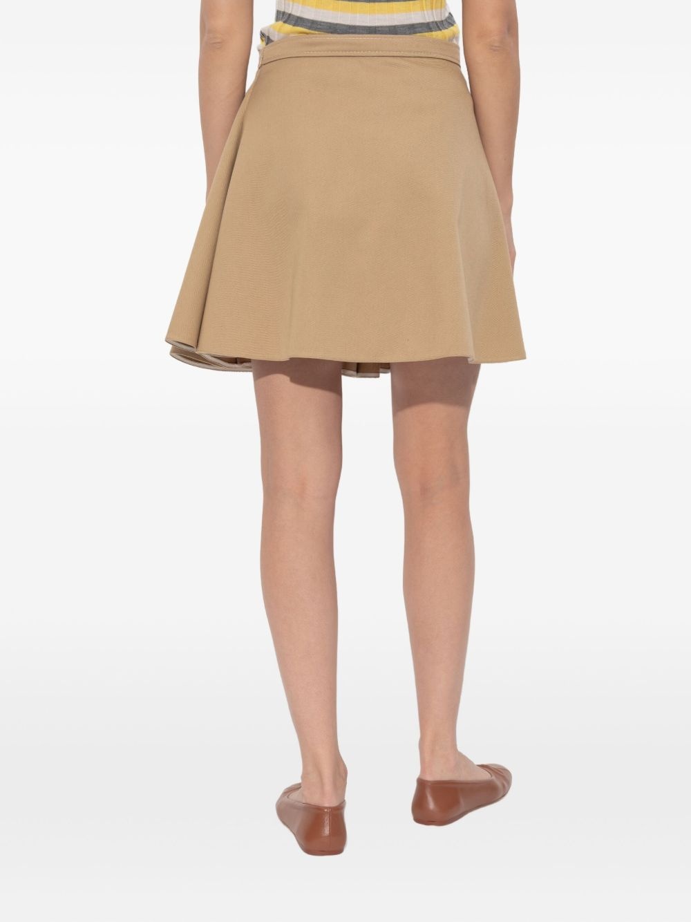 pleated flared skirt - 3