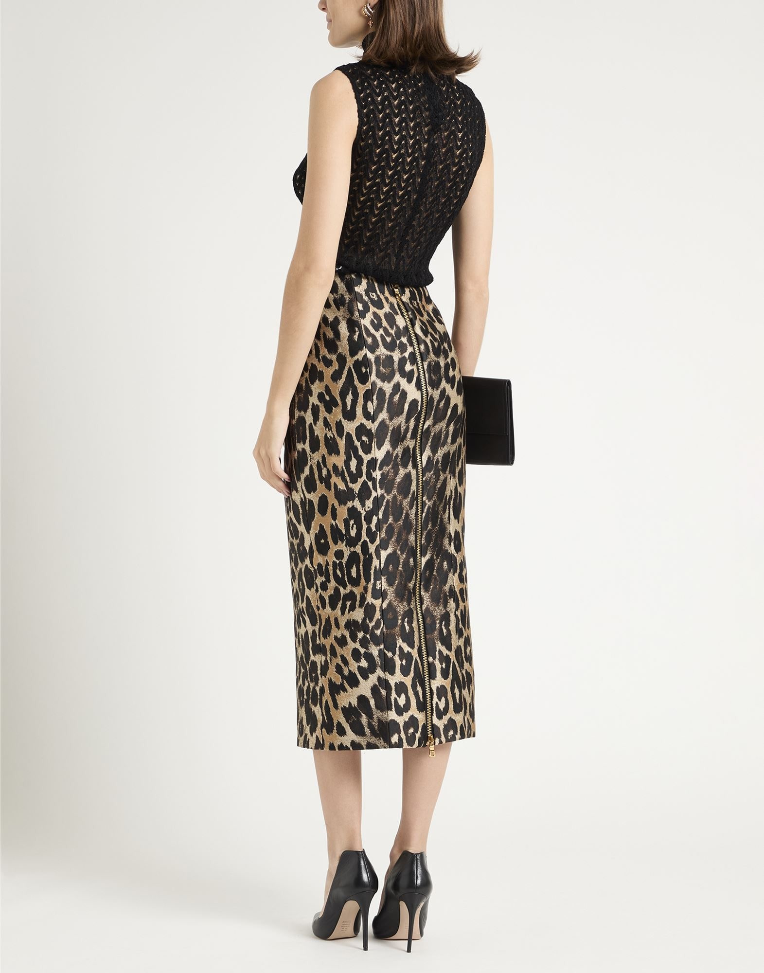 Beige Women's Midi Skirt - 4