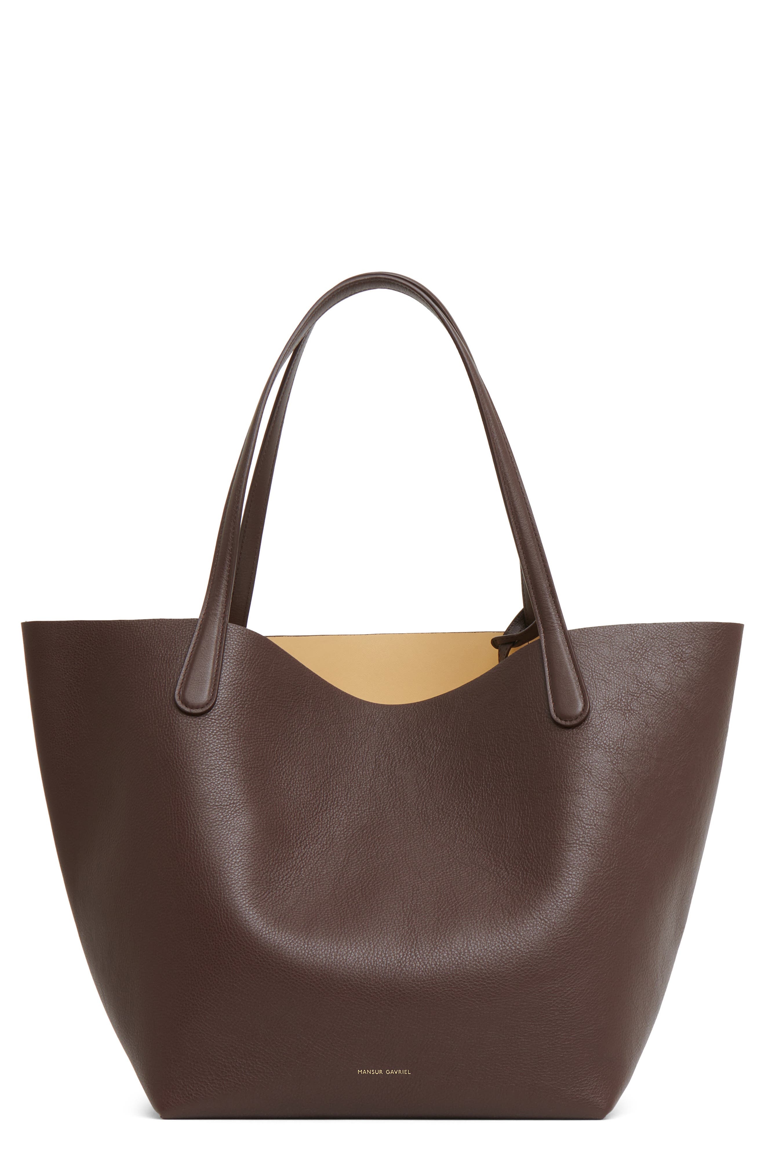 Mansur Gavriel Everyday Soft Leather Tote in Chocolate/Butter at Nordstrom - 1