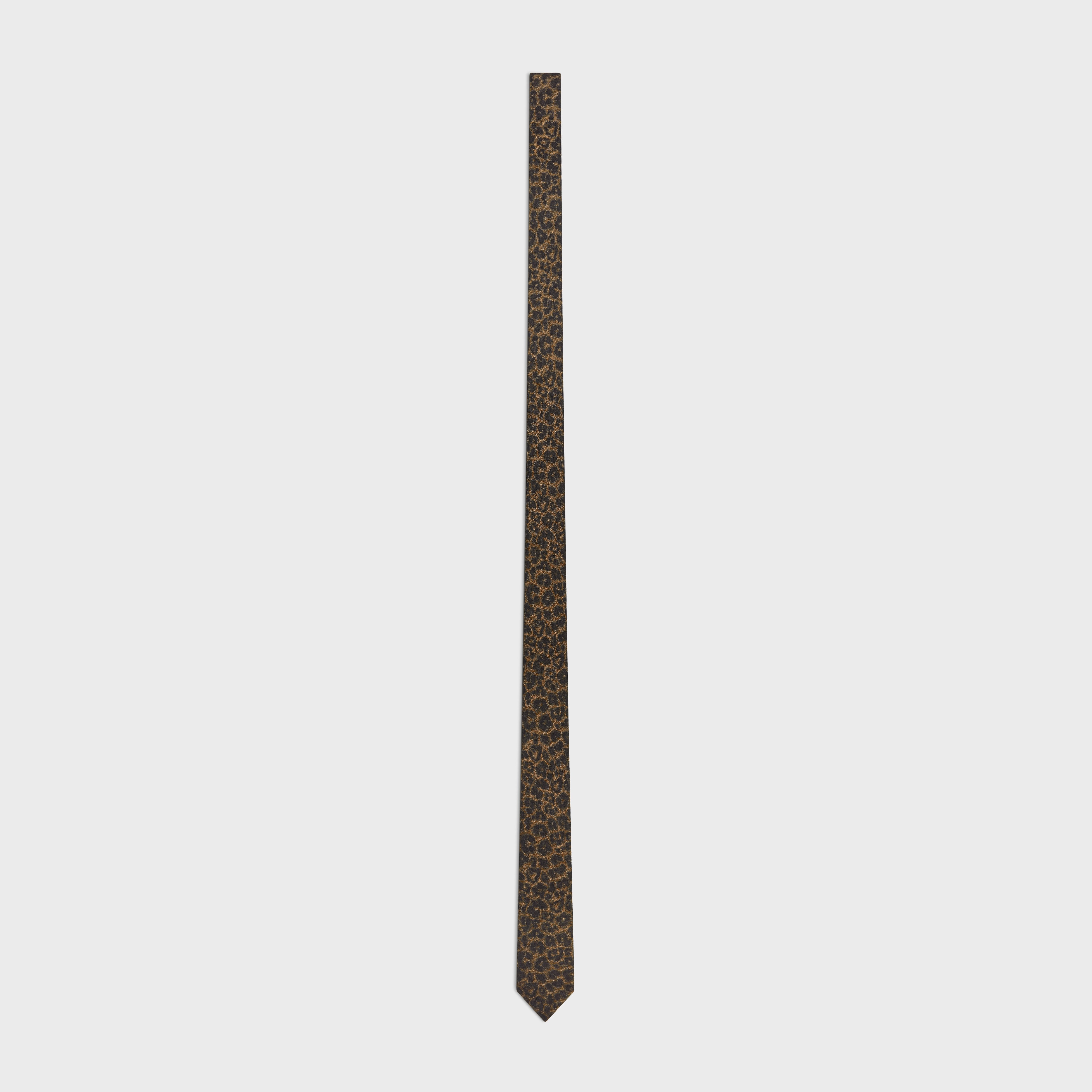 thin tie in silk jacquard - 1