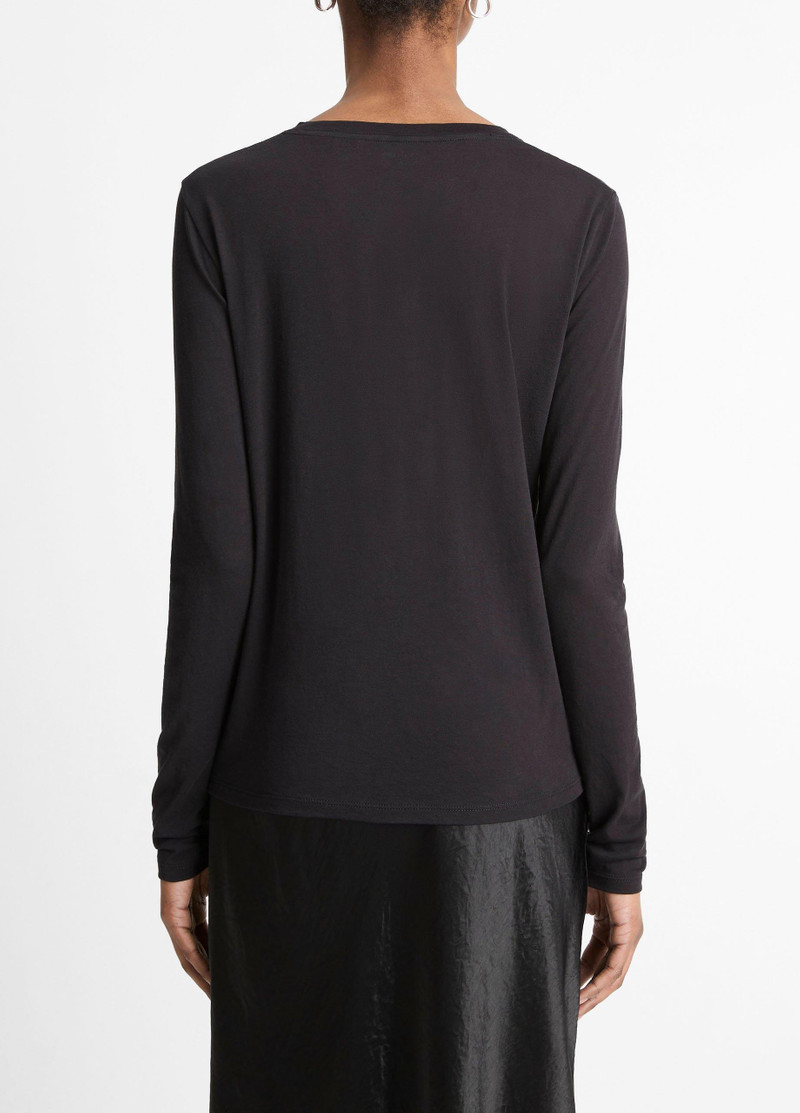 Vince Essential Long Sleeve Crew Neck T-Shirt outlook