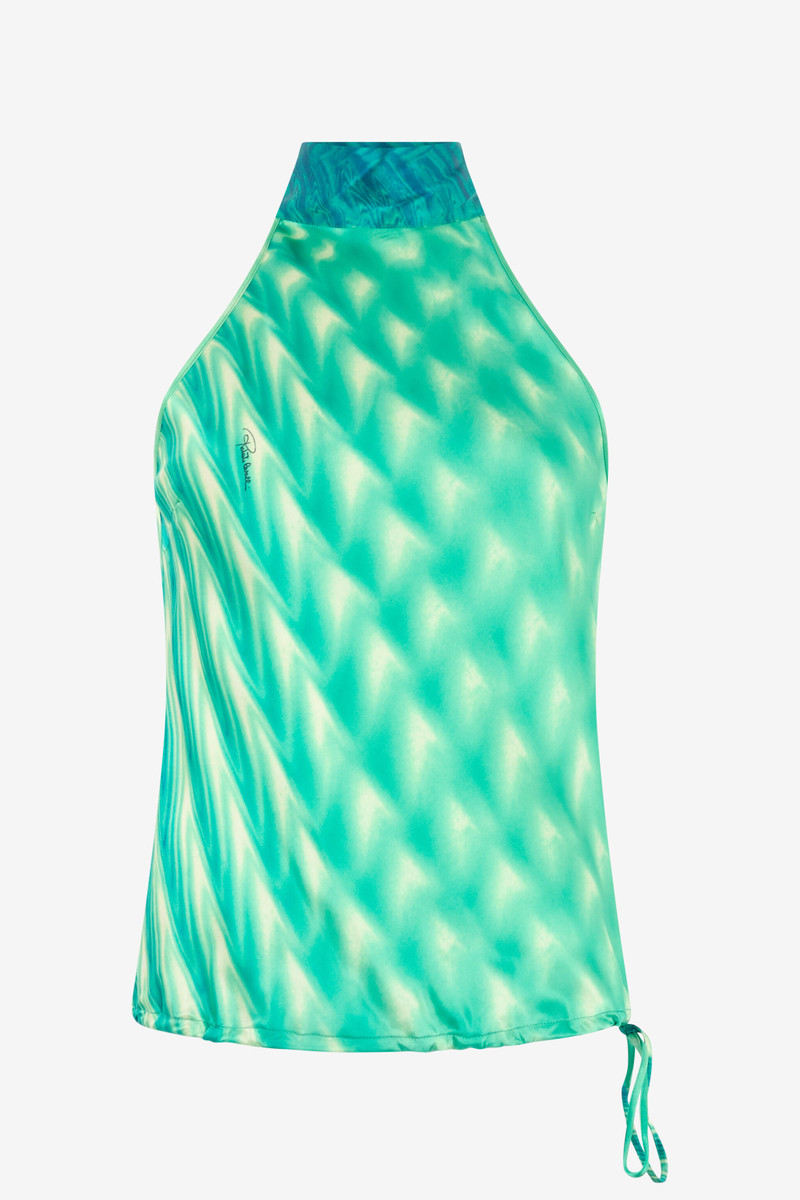 Silk Optical Glass-Print Top 1