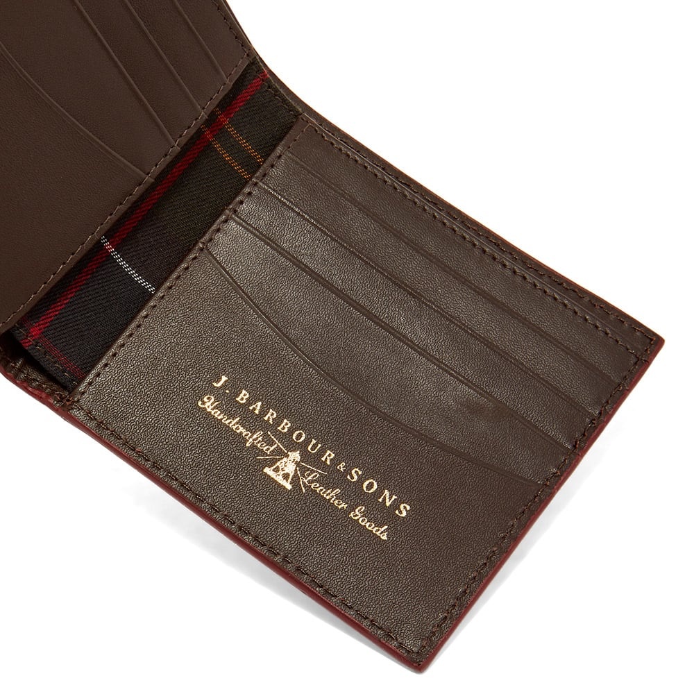 Barbour Grain Leather Billfold Wallet - 4