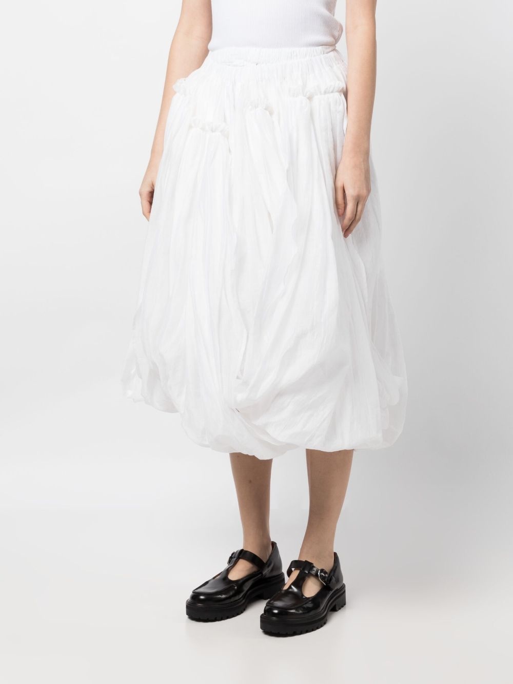 draped full midi skirt - 3