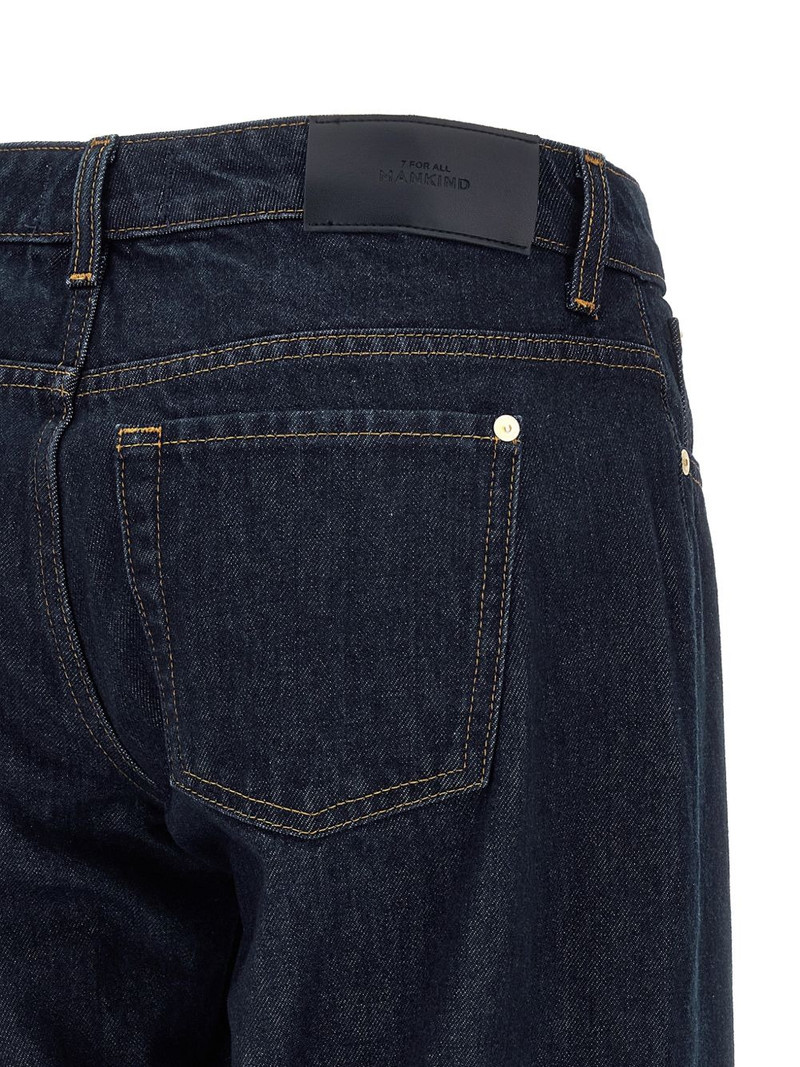 contrast stitching five pockets jeans 3