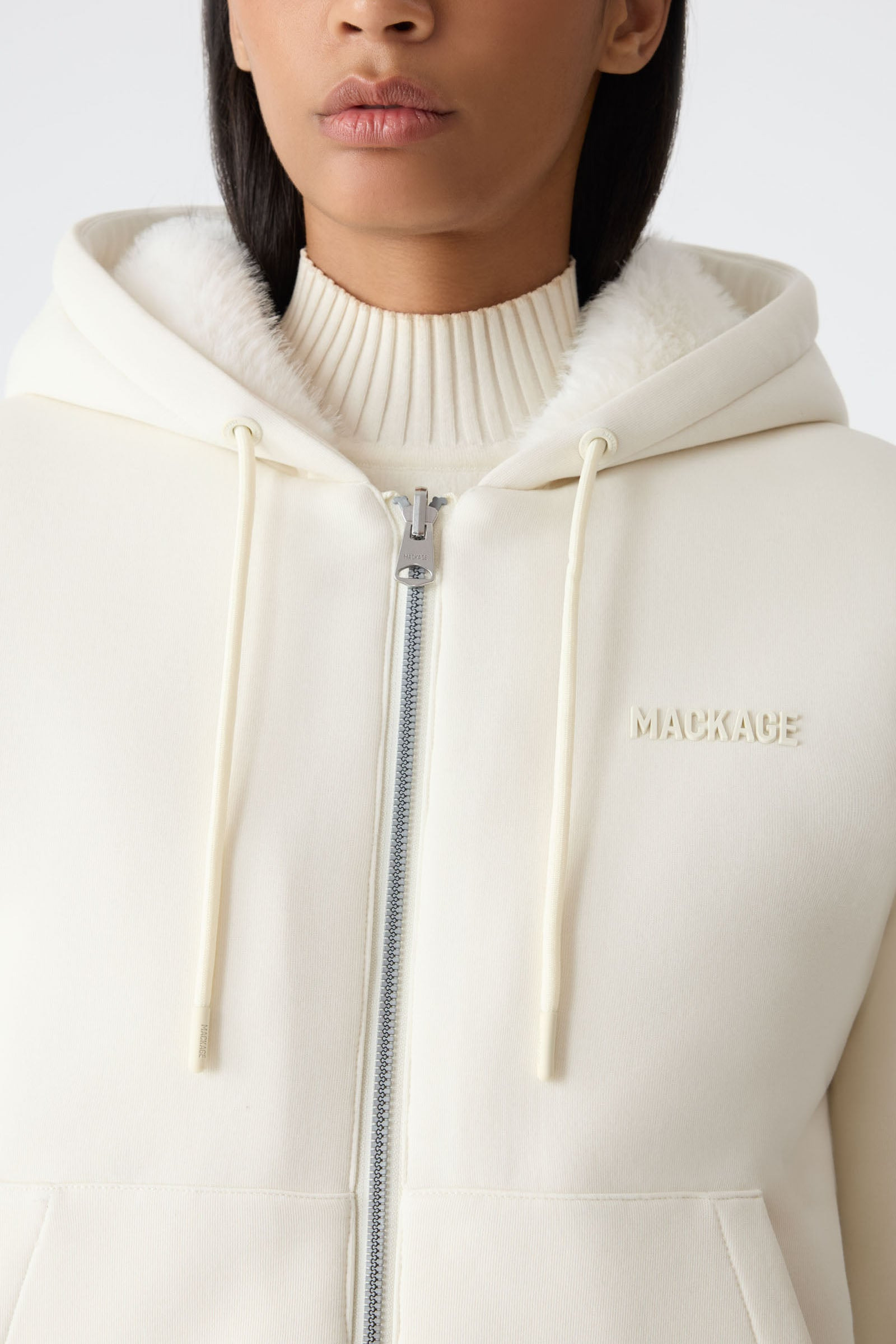GWENDAL Reversible Faux Fur Hoodie - 7