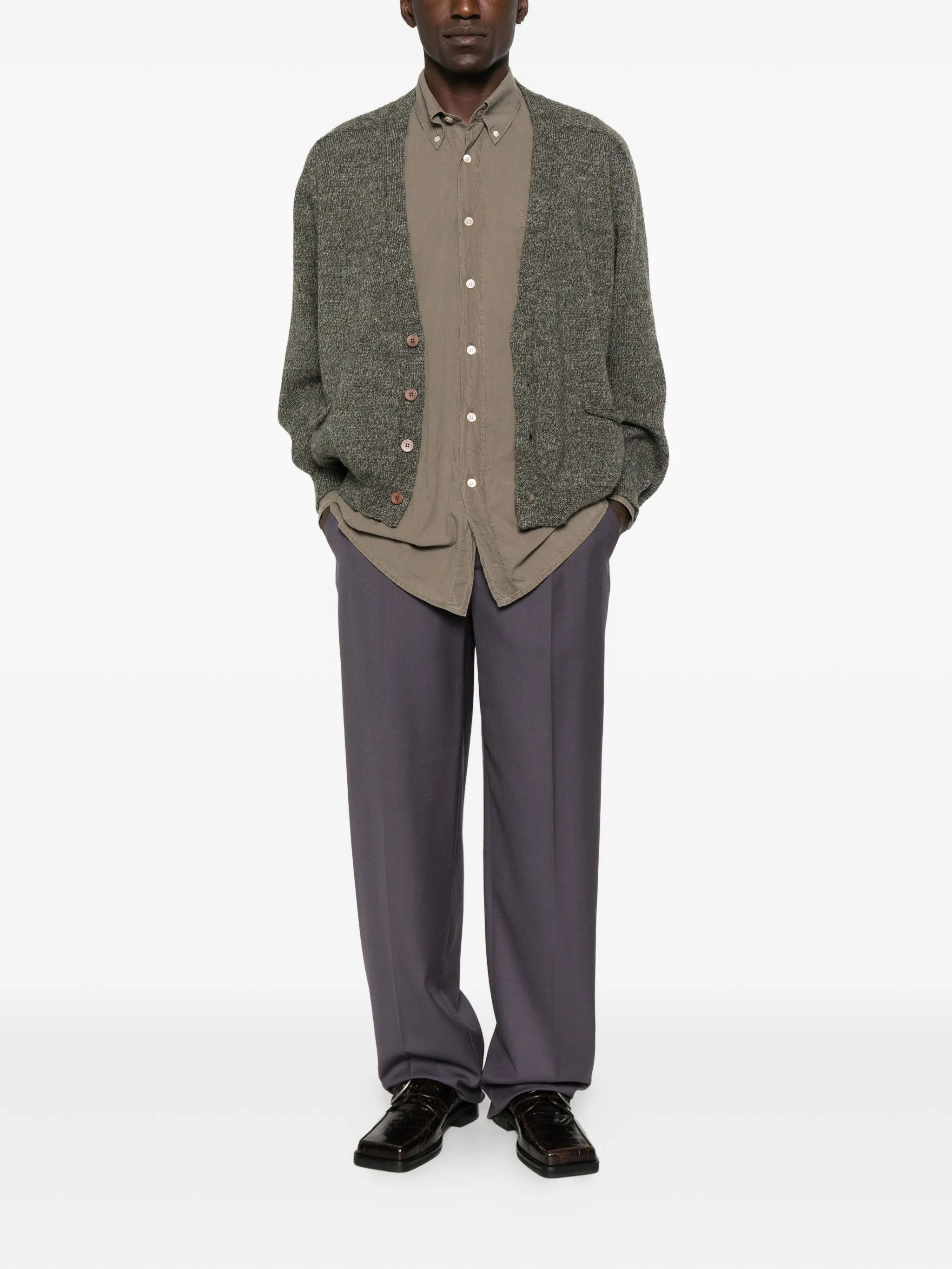 Magliano Buttoned Patch-pockets Cardigan - 3