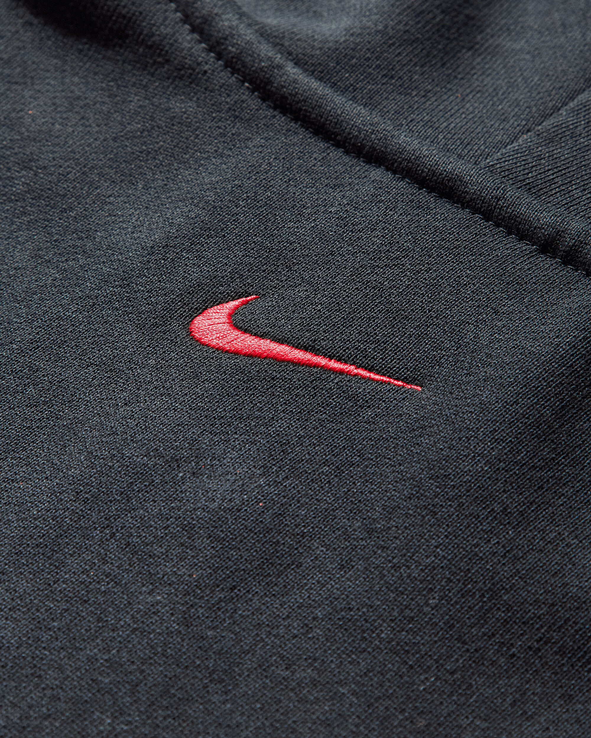 Men's Awake NY Full-Zip Fleece Hoodie Black / University Red - 3