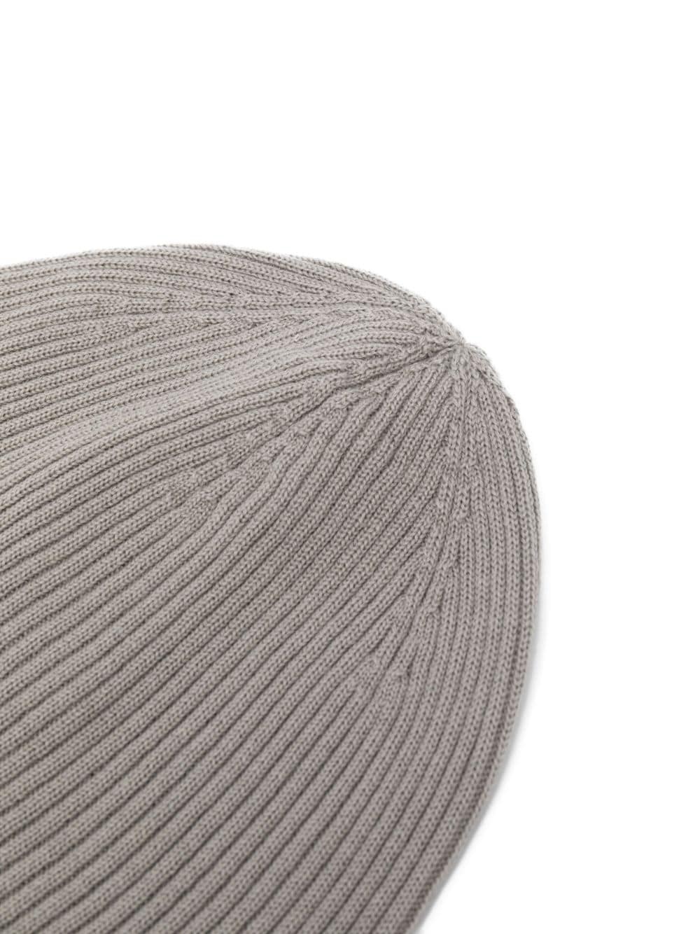 ribbed-knit cashmere beanie - 2