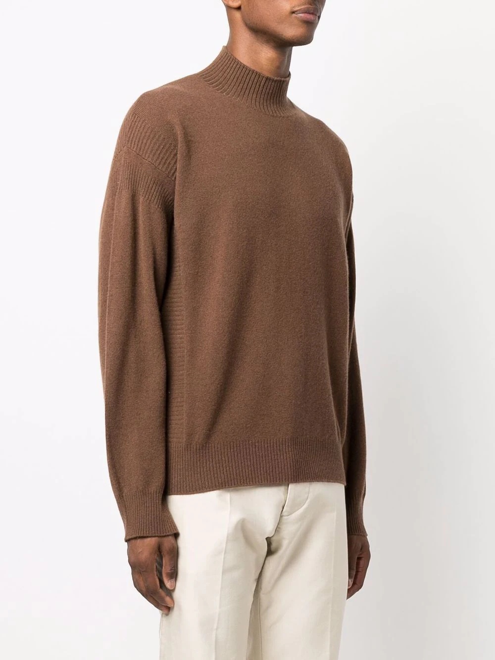 mock-neck wool-blend jumper - 3