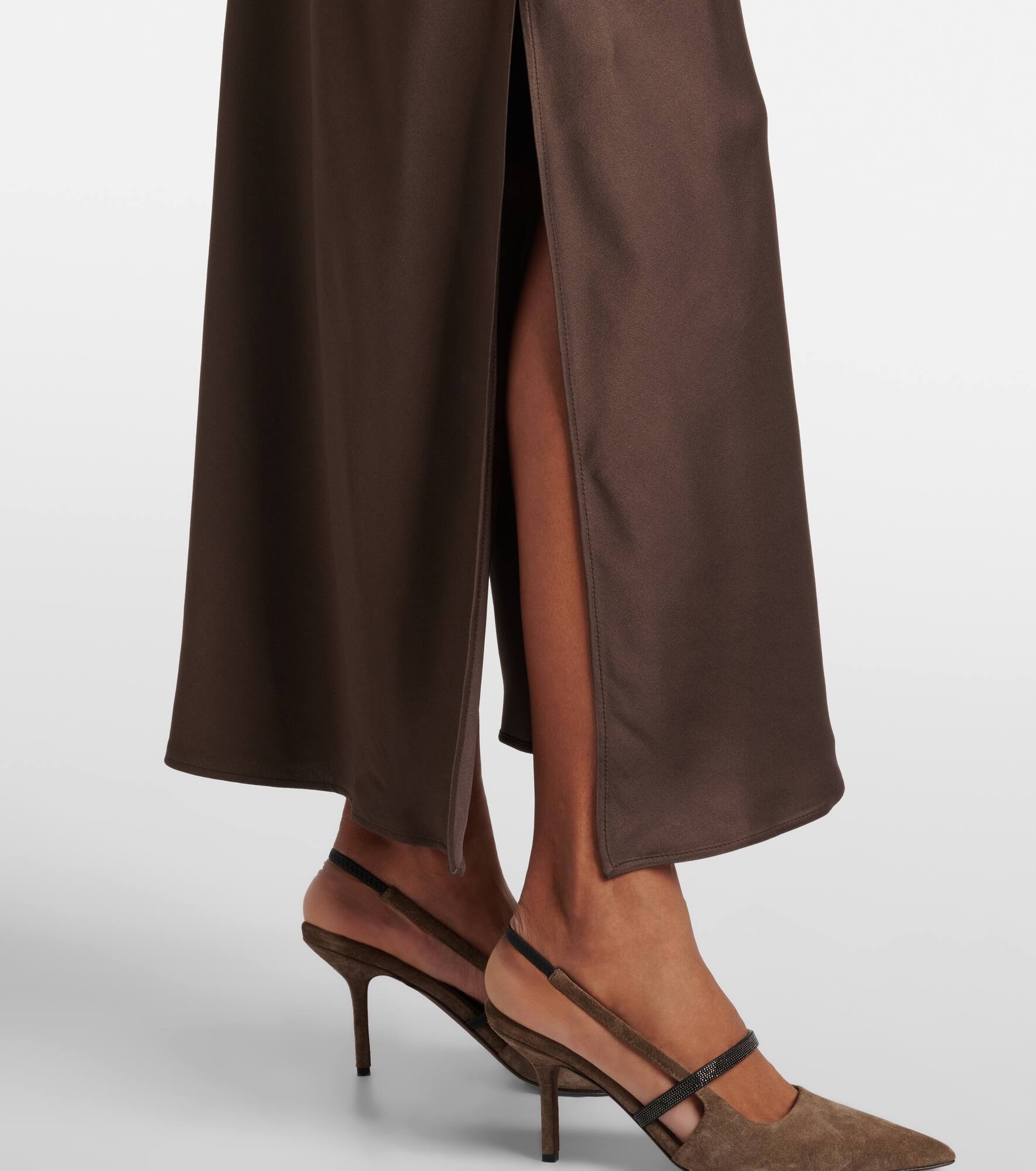 Satin maxi dress - 6