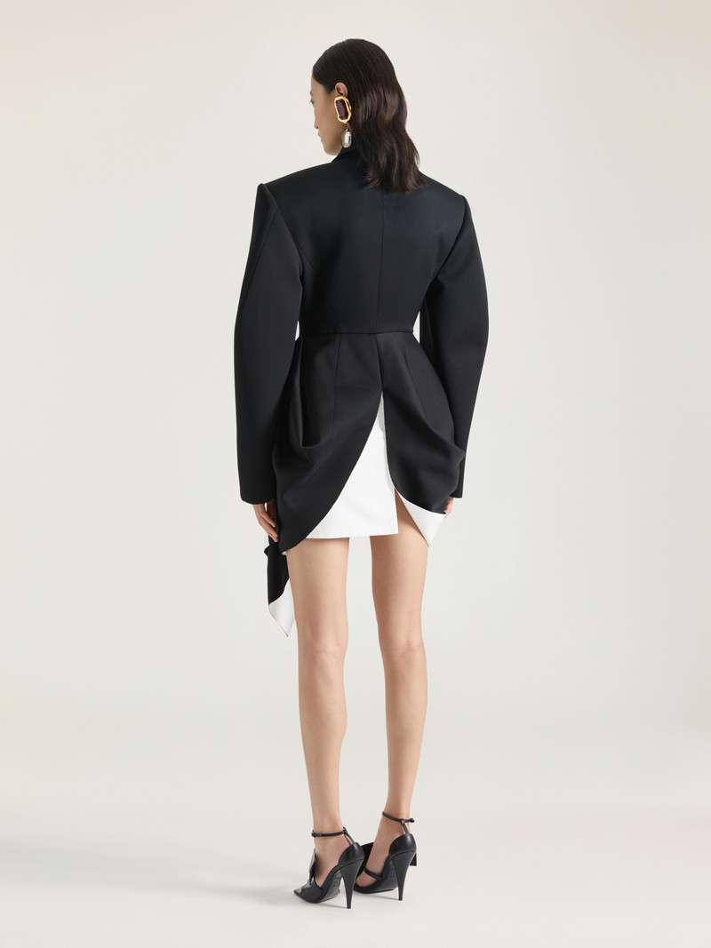 JACKET IN WOOL WITH DRAPED DETAIL 3