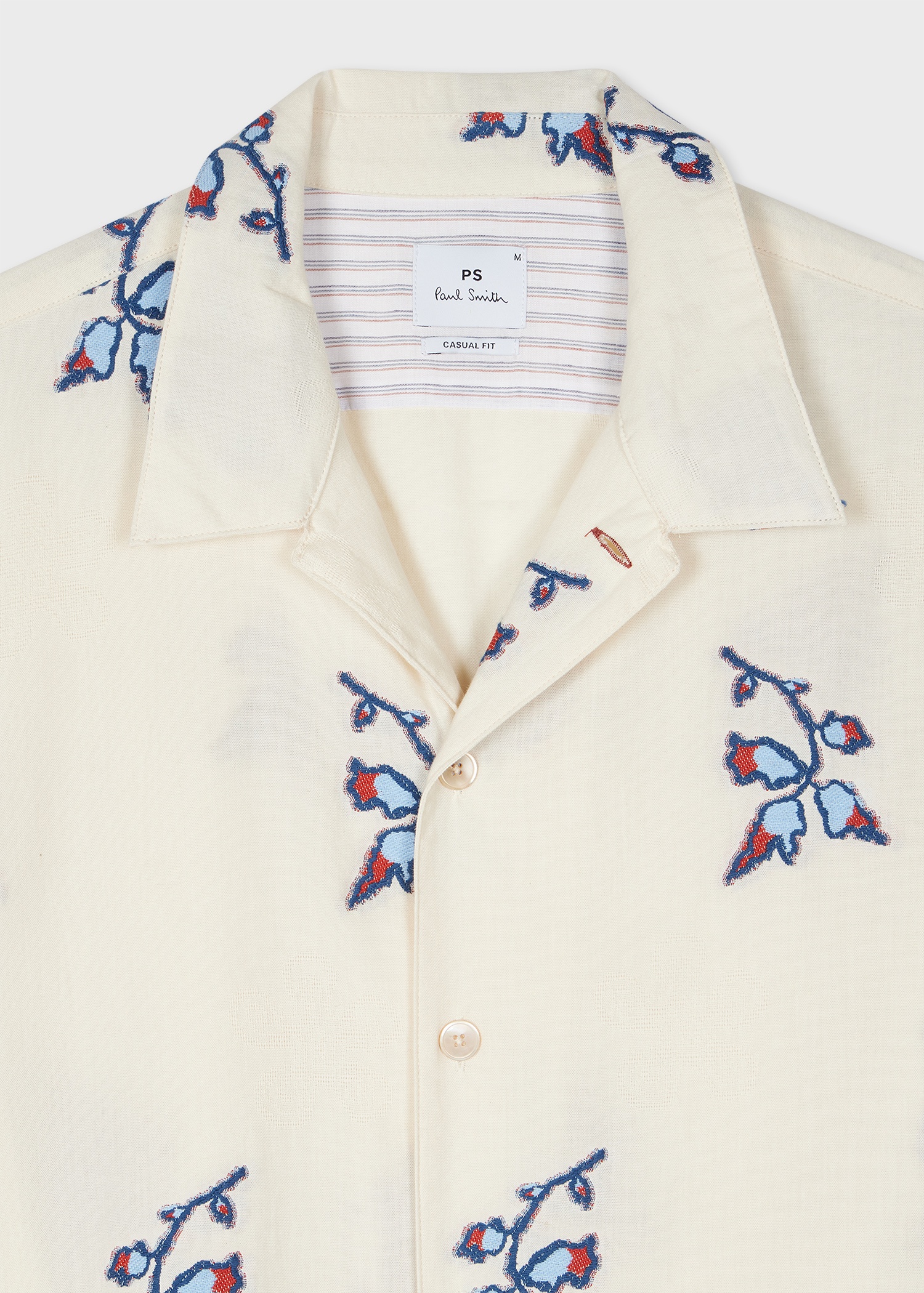 Cotton Ecru 'Yukka' Fil Coupé Shirt - 2