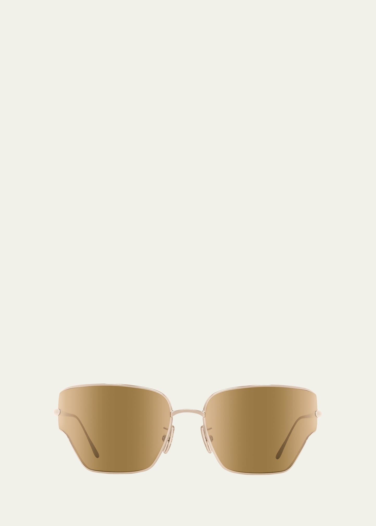 Signature Metal & Nylon Shield Sunglasses - 1