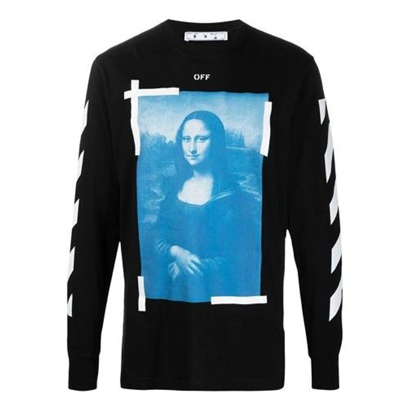 Off-White Mona Lisa Long-Sleeve T-Shirt 'Black' OMAB001R21JER0021001 - 1