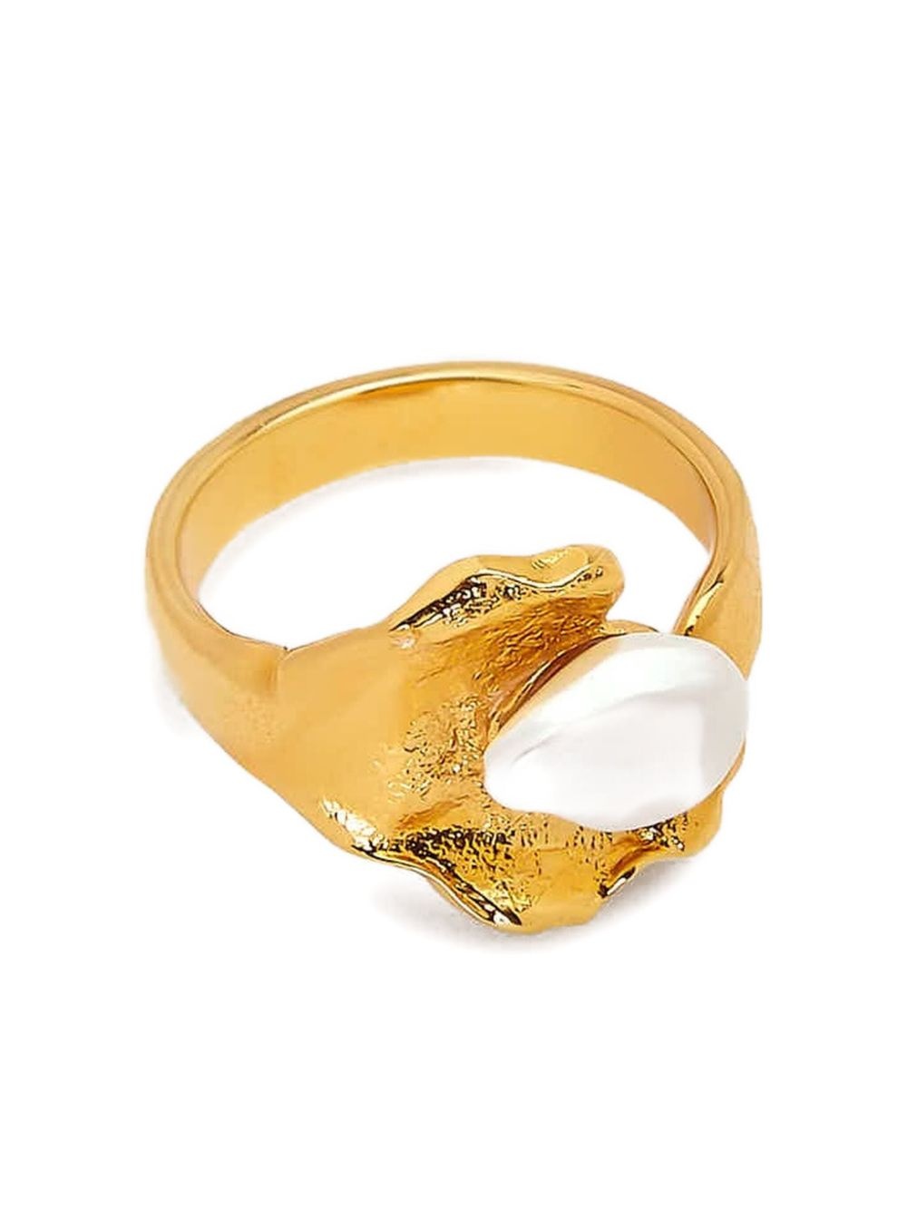 Pearl Lily Pad ring - 3