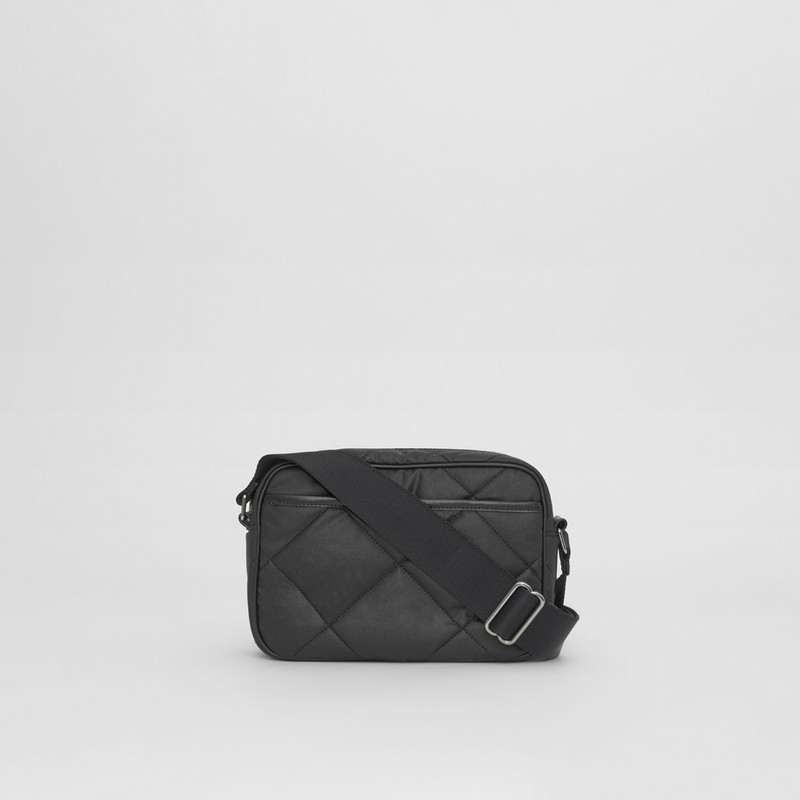 Diamond Quilted Cotton Crossbody Bag 8