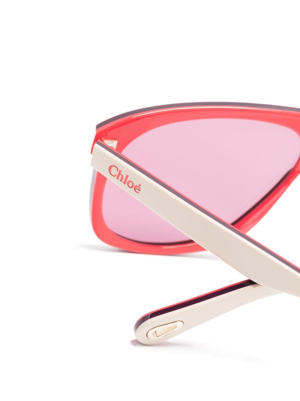 shield-frame logo-engraved sunglasses - 3