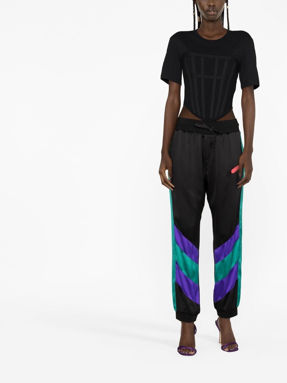 stripe-detail track pants - 2