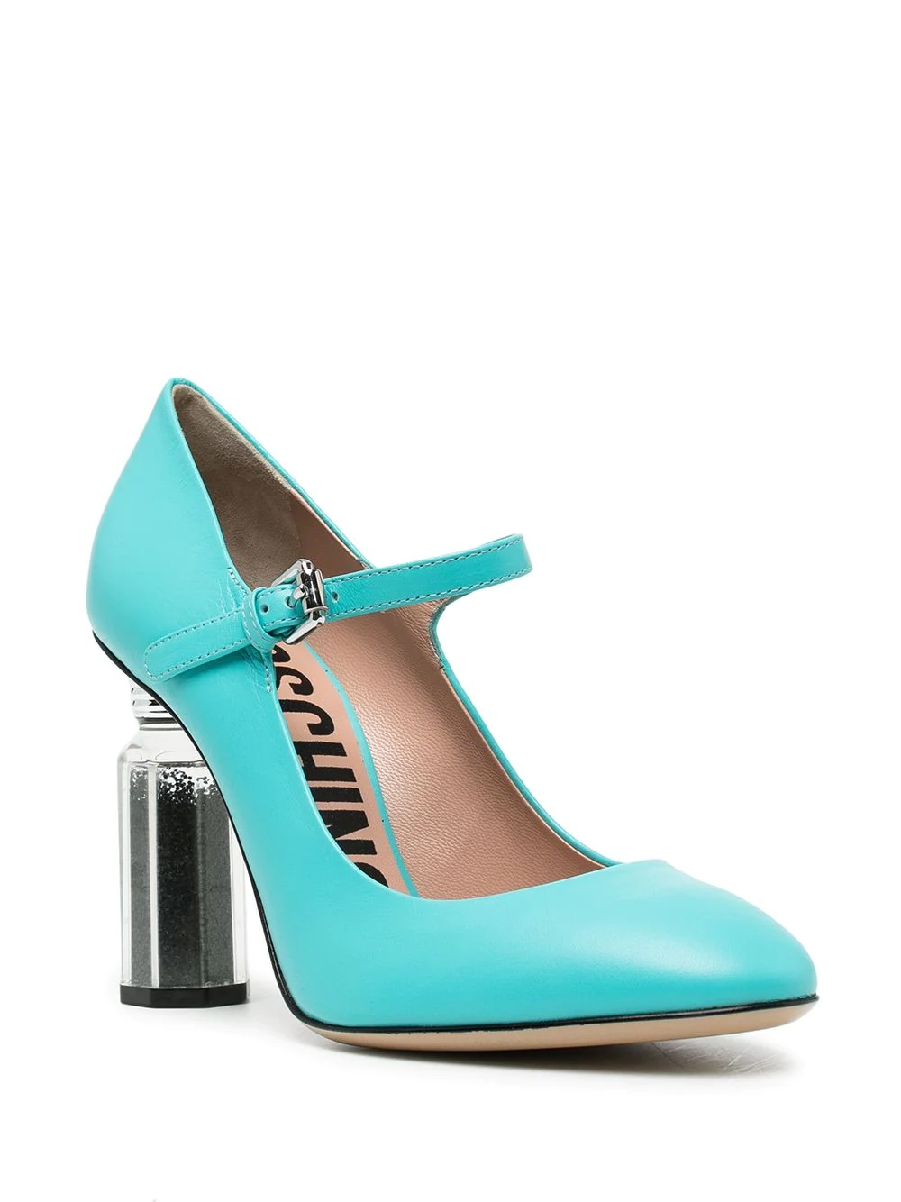 mirrored-heel leather sandals - 2