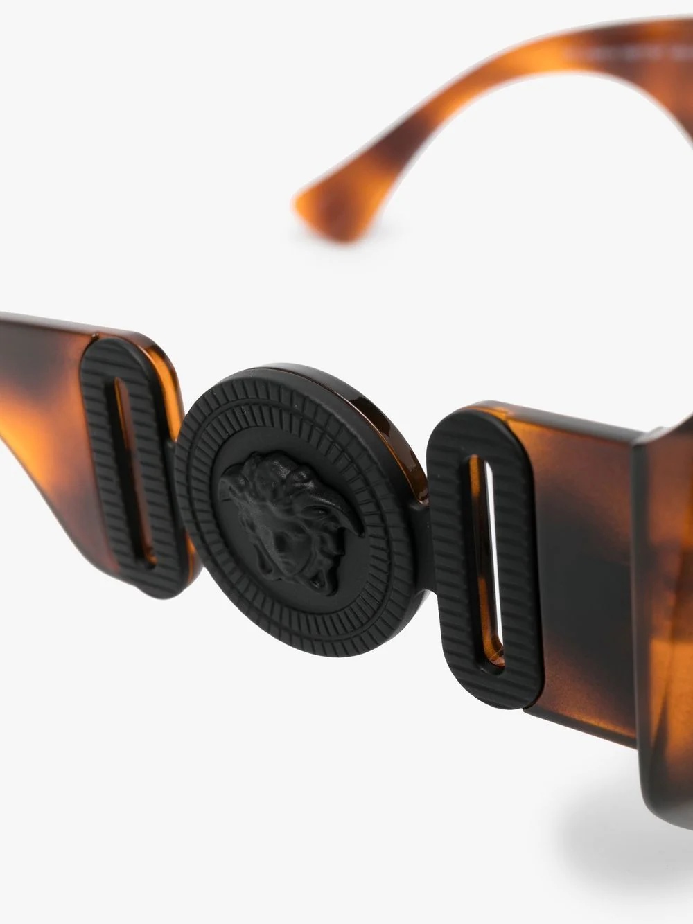 oversized tortoiseshell Medusa sunglasses - 3