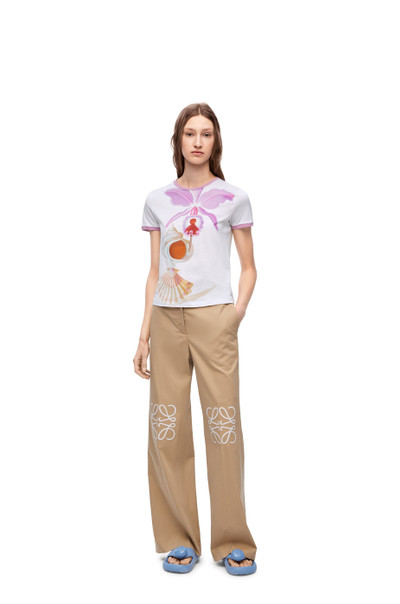 Loewe Trousers in cotton and silk outlook
