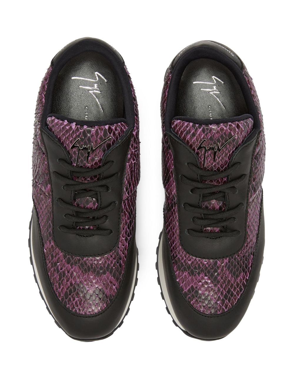 Jimi snakeskin leather sneakers - 4