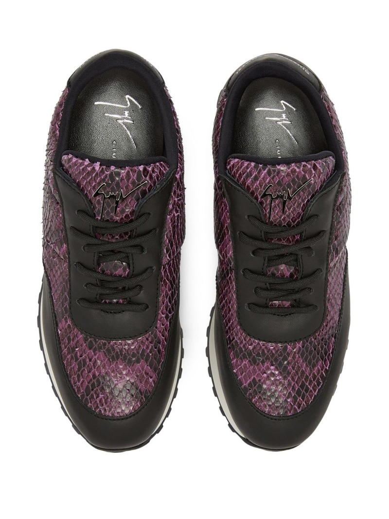 Jimi snakeskin leather sneakers 4
