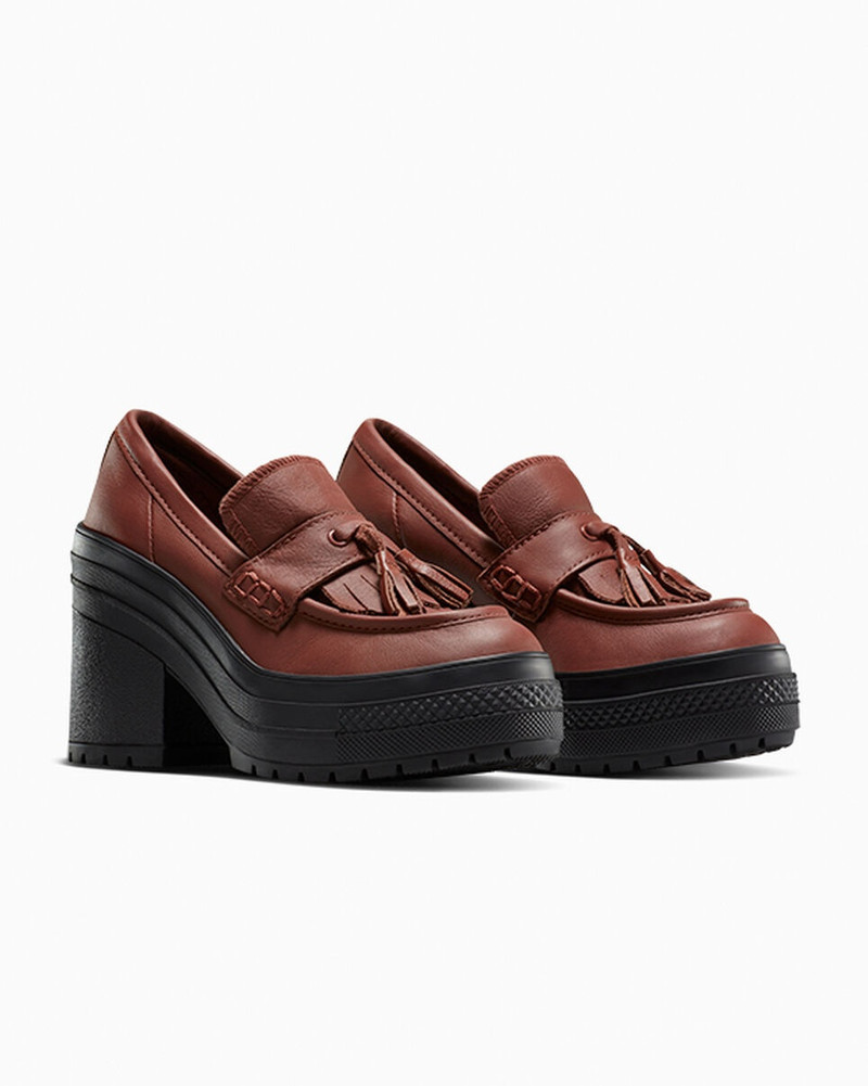 Chuck 70 De Luxe Heel Loafer Platform Leather 5