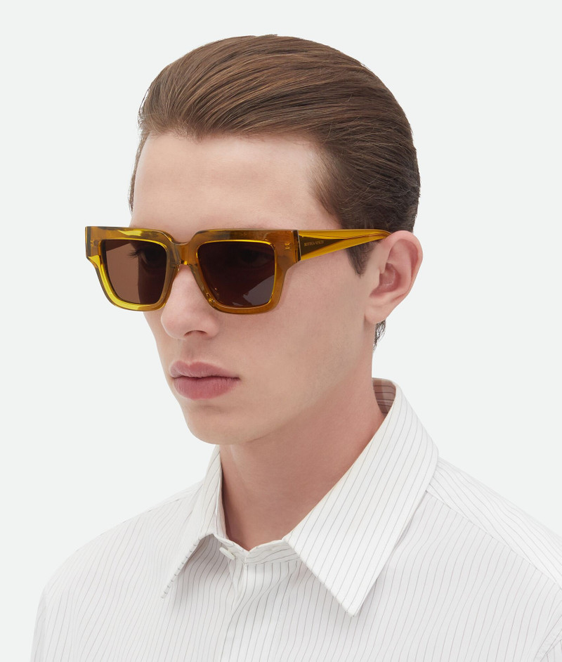 Bottega Veneta Tri-Fold Square Sunglasses outlook