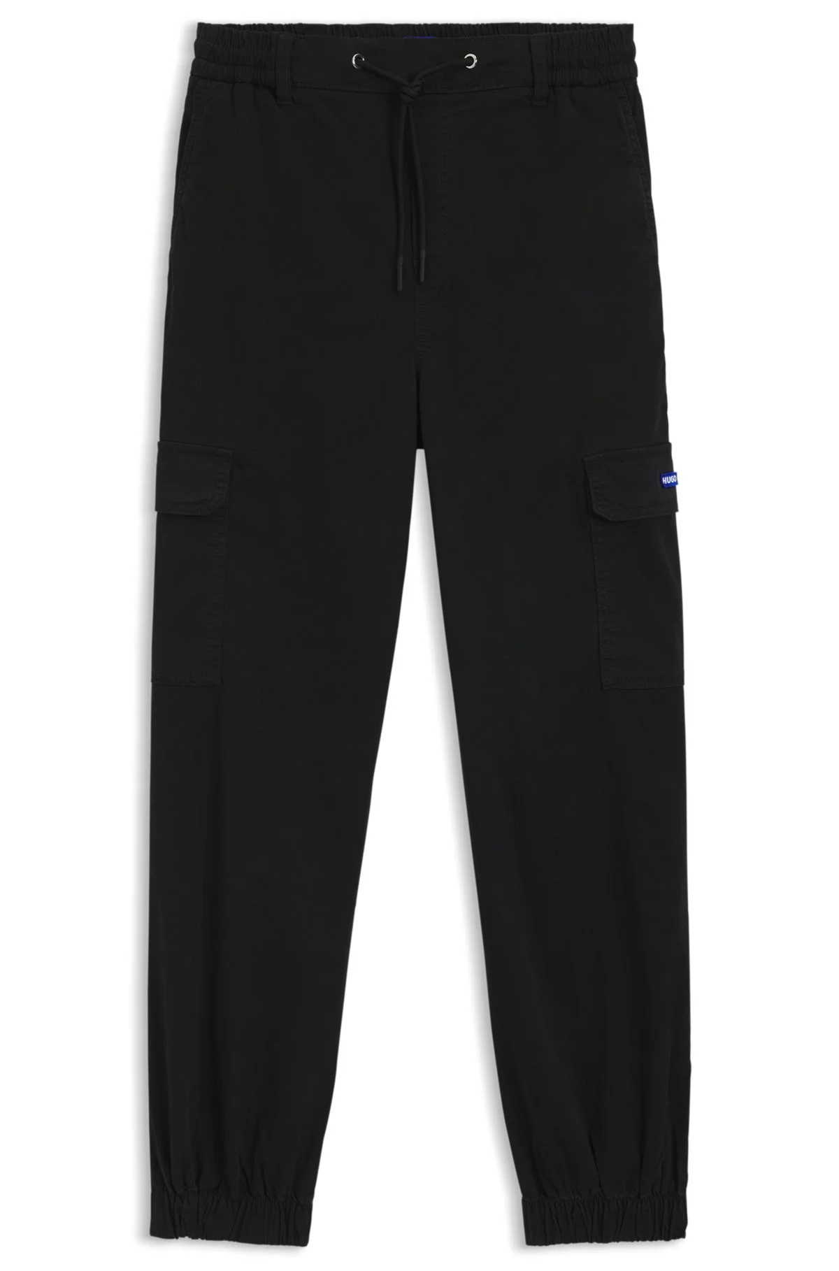 RELAXED-FIT PANTS IN WASHED STRETCH COTTON - 1